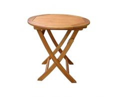 SEDEX Klapptisch Caprice Balkontisch Balkon-Möbel Gartenmöbel Hartholz Tisch Rund 70er Garten