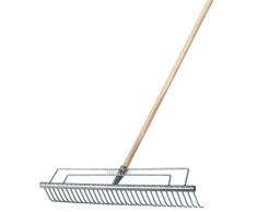 BawiTec Rasenrechen Garten-Rechen 58cm mit Stiel 140cm Harke Rasenharke