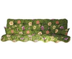 Polsterauflage Sitzauflage Gartenstuhlauflage Modell 330 (180x50 Hollywoodschaukelauflage)