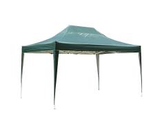 Outsunny Faltpavillon Faltzelt Partyzelt Gartenzelt Zelt Wasserdicht Stahl+Oxford Grün 4,5 x 3 x 3,2 m