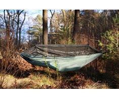 DD Frontline Hängematte - atmungsaktive Leichthängematte inkl. Moskitonetz olivgrün