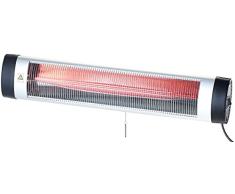 Semptec Urban Survival Technology Infrarotstrahler: IR-Heizstrahler mit Thermostat IRW-3000.RBL, rote Lampe, 3.000 W, IP24 (Heizstrahler aussen)