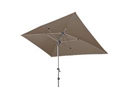 Doppler EXPERT Auto Tilt – Rechteckiger Sonnenschirm für Balkon oder Terrasse – Knickbar – ca. 300x200 cm – Greige