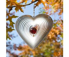 CIM Weihnachten Winterdeko Edelstahl Windspiel - HERZ ORNAMENT 165 - wetterbeständig - Abmessung: 17x17cm