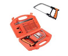 Handsäge Bogensägen Säge Hand Bügelsäge Set Metallsäge Multifunktionssäge 12pcs DIY Multi Metallsäge Handsäge Set für Holz arbeiten, Küche, Glas, Fliesen, Holz, Metall