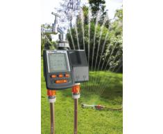 GARDENA Bewässerungscomputer MultiControl duo: Automatische Bewässerungssteuerung, Wochentage programmierbar, bis zu 3 Bewässerungen pro Tag, mit LC-Display (1874-20)