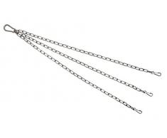 KAMERO Blumenampel Ersatzkette Edelstahl 45cm mit Simplexhaken, V4A, rostfrei