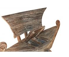 Teakholz Bootssessel White Wash 100 cm Gartensessel Gartenmöbel Sessel