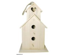 Rayher 6178300 Holz-Vogelhaus Saint Tropez, 22 x 19 x 39 cm