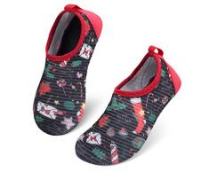 JIASUQI Summer Comfort Wasserhautschuhe Kinder Aqua Socken für Strand Pool Aerobic Strümpfe, 26/27 EU