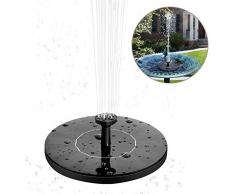 solawill Solar Springbrunnen, Solar Teichpumpe Garten Wasserpumpe mit 1,4W Monokristalline Solar Panel Brunnen Einfache Installation Solar Schwimmender Fontäne Pumpe Springbrunnen Fisch-Behälter