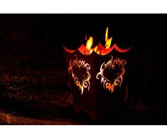 Ferrum Edelrost Feuerkorb Flammenherz - Rost, 1-0225