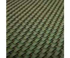 PE-Rattan Terrassen Sichtschutz Balkonbespannung grün in 0,9m Breite (Meterware)