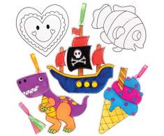 Baker Ross Großpackung Sonnenfänger, für Kinder Kunsthandwerksprojekte (10 Stück)