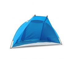 outdoorer Strandmuschel Helios - ideale Reise-Strandmuschel, UV Schutz 80, Mini-Packmaß, Strandzelt, Sonnenschutz & Windschutz für den Strand