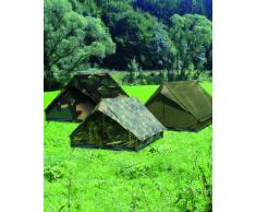 Mil-Tec - ZWEIMANNZELT MINI PACK STANDARD Flecktarn Festival Einsatz Zelt Outdoor Angelzelt