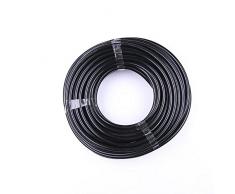 Paor 10 Meter schwarzer Mikro-Bewässerungsschlauch, Innendurchmesser 4 mm / Außendurchmesser 6 mm für Gartenbewässerung