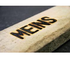 Grill Brandeisen MEINS und DEINS, als Set oder einzeln bestellbar, Gusseisen Stempel (MEINS)
