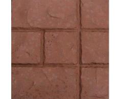 @tec Betonform Schalungsform Gießform Polypropylen (Kunststoff) - Terrassenplatte/Gehwegplatte - Kacheloptik Mediteran - 30 x 30 x 3 cm