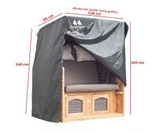 Devries Premium STRANDKORB SCHUTZHAUBE ATMUNGSAKTIV - L - 128 cm BREIT