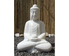 Asien Lifestyle Buddha Garten Brunnen Marmor 61cm China Gartenbuddha Amitabha