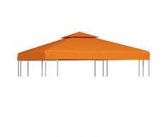 vidaXL Pavillondach 310g/m² Terracotta-Rot 3x3m Ersatzdach für Pavillon