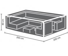 Perel Garden OCLS260 Schutzhülle Für Lounge-Set-260 cm, Schwarz, 260 x 200 x 80 cm