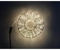 5 Meter Lichtschlauch - Leds in 5 Farbe - Für Innen und Außen - 24 Leds pro Meter (Warmweiß)