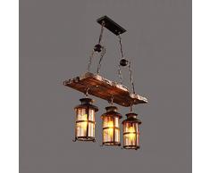 Industriellen Stil Kronleuchter Kreative Retro Nostalgische Beleuchtung Hotel Box Privates Zimmer Cafe Boot Holzleuchter Handwerk Wind