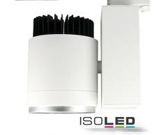 Euro Schienen-Strahler, 3Phasen Schienensystem LED Spot, 35 Watt, fokussierbar 30°-50°, warmweiß