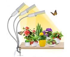 Pflanzenlampe LED, AMBOTHER Pflanzenlicht 68W 132 LEDS Grow Lampe Vollspektrum 3 Modi 5 Helligkeit einstellbar 3H/6H/12H Timing-Funktion Grow Light Wachstumslampe für Garten pflanzen Zimmerpflanzen