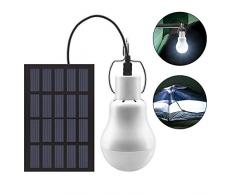 Solarlichter Glühbirne Solarlampen für außen - GreeSuit LED Solarleuchten tragbarer Laternen strahler Solarlicht mit Solar Panel Beleuchtung für Camping, Wandern, Angeln, Gartenhaus