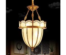 MKJ Beleuchtungslampe, Deckenleuchte, Kronleuchter, Messingleuchter, Kronleuchter im europäischen Stil des kreativen Individualitätsgeschäfts Club Bar Restaurants Kronleuchter Kronleuchter Kaffee, E2