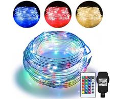 20m LED Schlauch Lichterkette Außen, Lichtschlauch Innen mit 200 LED, 16 Farben 4 Modi Wasserdicht Lichterschlauch Outdoor mit Stecker für Zimmer, Weihnachten, Weihnachtsbaum, Garten, Terrasse, Balkon