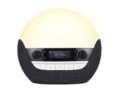 Lumie Bodyclock Luxe 750DAB - Lichtwecker, DAB-Radio, Bluetooth Lautsprecher & Wenig Blaulicht für Schlafenszeit