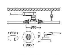 LED-EINBAULEUCHTEN 3ER 3 X 5 W NI (MT)