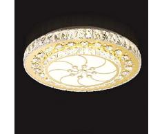 LED-Kristallhängeleuchte, Deckenleuchte, Edelstahl Cut Titanium Schlafzimmer Beleuchtung Einfache und Moderne LED-Kristalldeckenleuchte for Wohnzimmer, Schlafzimmer, Esszimmer (Color : G6)