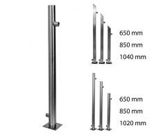 Köhko Wasserzapfsäule 650 mm aus Edelstahl V2A Wassersäule Wasserzapfstelle Gartenzapfstelle 45022-065