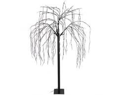 Multistore 2002 Lichterbaum Trauerweide 400 warmweiße LED H180cm mit Lauflicht, Lichterdeko Stimmungslicht Leuchtbaum Dekoration Stimmungsleuchte