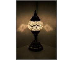 Mosaiklampe Mosaik - Tischlampe S Stehlampe orientalische lampe Silber Samarkand-Lights