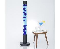 Design Lavalampe Zylinder XXL H:76cm Blau Stimmmungslicht Stehlampe Jugendzimmer Wohnzimmer ALAN