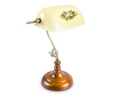 Relaxdays Bankerlampe, E27