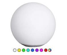 Solarlampen für Außen, Wasserdichte Solar Kugelleuchte | Ø 30cm | schwimmfähige Solarleuchte für Teich, Pool oder Erdboden, nachhaltig durch Solar-Technik, kabellose Außenleuchte mit RGB, IP67