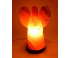 Mein Lebensfreudeverlag Wunderschöne Salzkristall-Lampe Engel 22cm A-Qualität