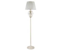 Casa Padrino Barockstil Kristall Stehleuchte Creme/Gold Ø 38,4 x H. 165,2 cm - Barock Stehlampe
