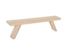 Lichterbogenerhöhung Holzbank zur Erhöhung von Kerzenleuchter / Schwibbögen 40 cm lang und 10 cm hoch natur
