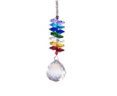 Symphonyw Rainbow Maker Kronleuchter Kristalle Laute Prisma Anhänger Chakra Cascade Suncatcher