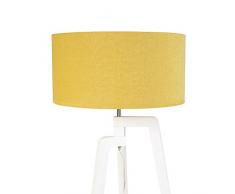 QAZQA Landhaus/Vintage/Rustikal/Modern Moderne Stehleuchte/Stehlampe/Standleuchte/Lampe/Leuchte weiß mit Maiskolben 50 cm - Puros/Innenbeleuchtung/Wohnzimmerlampe/Schlafzimmer Holz