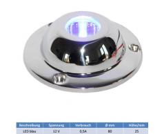 bootsshop in Bad Ischl Unterwasserbeleuchtung mit 5 Watt Hochleistungs LED in blau by