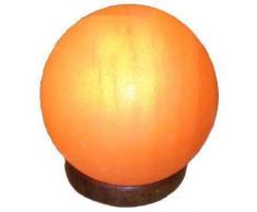 Salzkugel Lampe 14 cm Ø Kugel Planet Salzlampe mit 120 cm Kabel in weiß